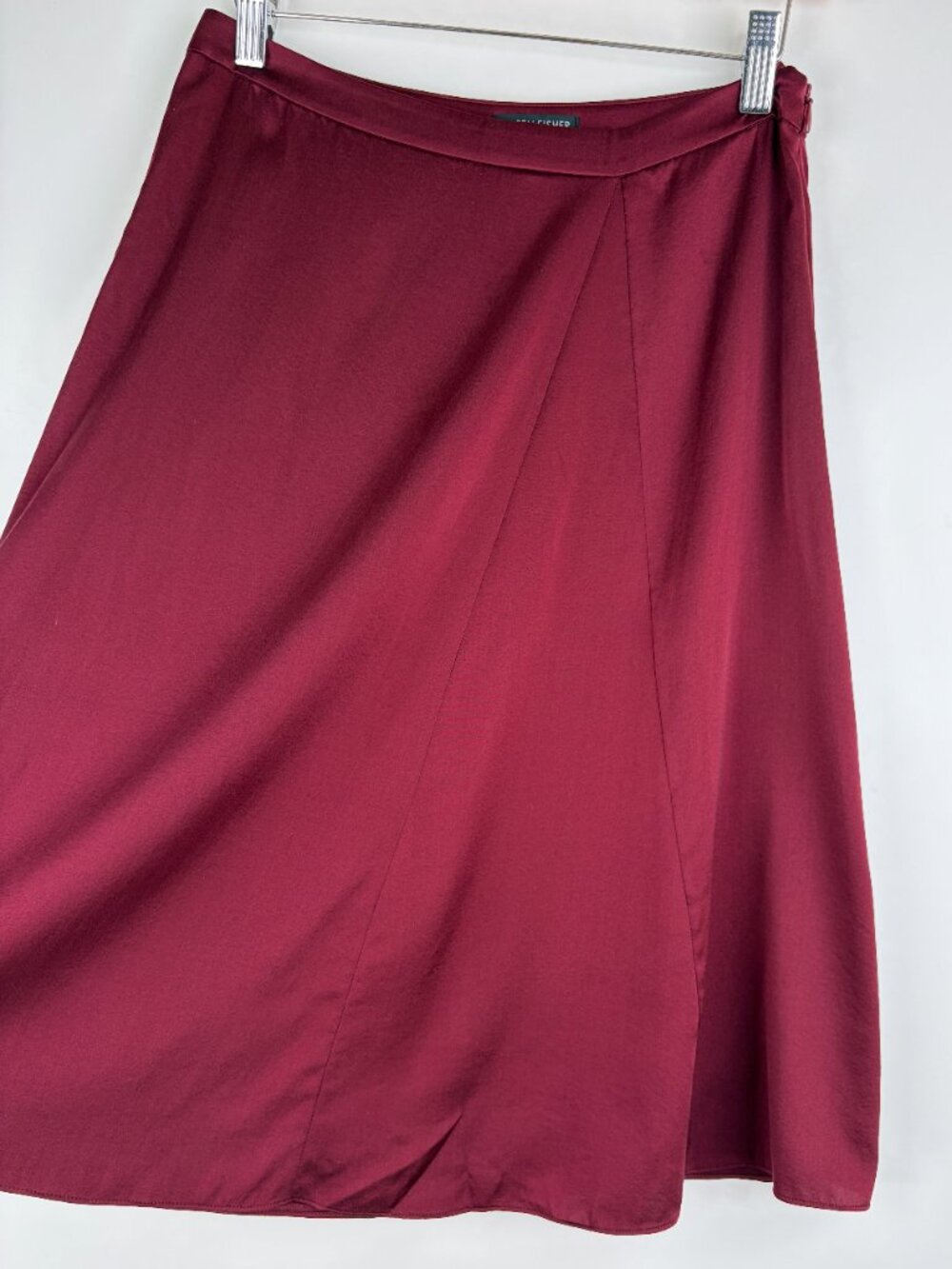 Eileen Fisher Silk Midi Skirt, Sz 0 - Picture 2 of 6